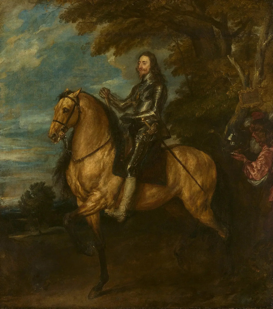 Karl I (1600-1649) på häst - Antoine van Dyck