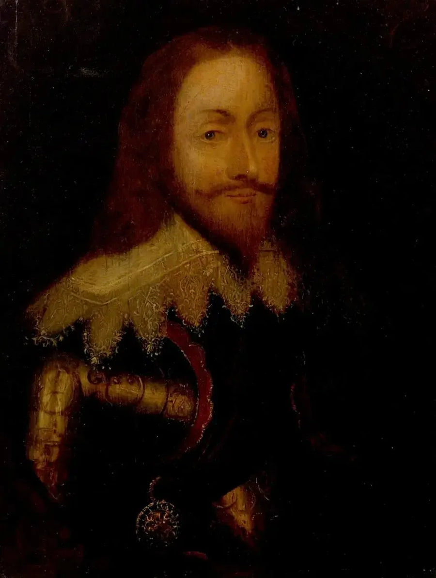 Karl I (1600-1649), i rustning och bärande Torshjulet - Antoine van Dyck