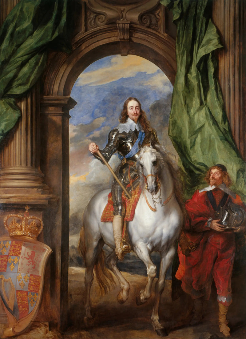 Karl I på häst med Monsieur de Saint Antoine - Antoine van Dyck