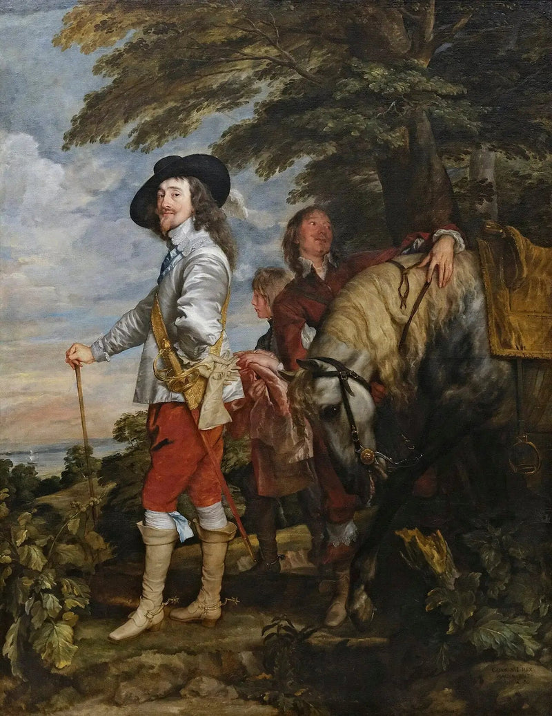 Karl I på jakt - Antoine van Dyck