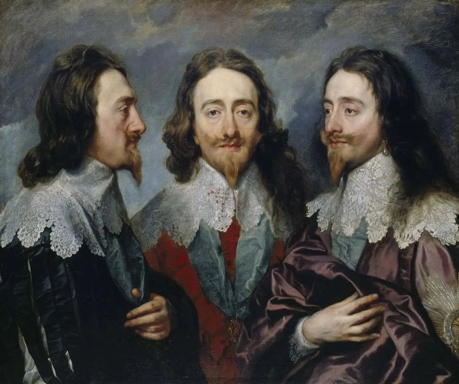 Karl I (i tre positioner) - Antoine van Dyck