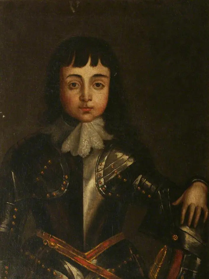 Charles II (1630–1685), barn (version av ett detaljbilder av ett gruppporträtt) - Antoine van Dyck