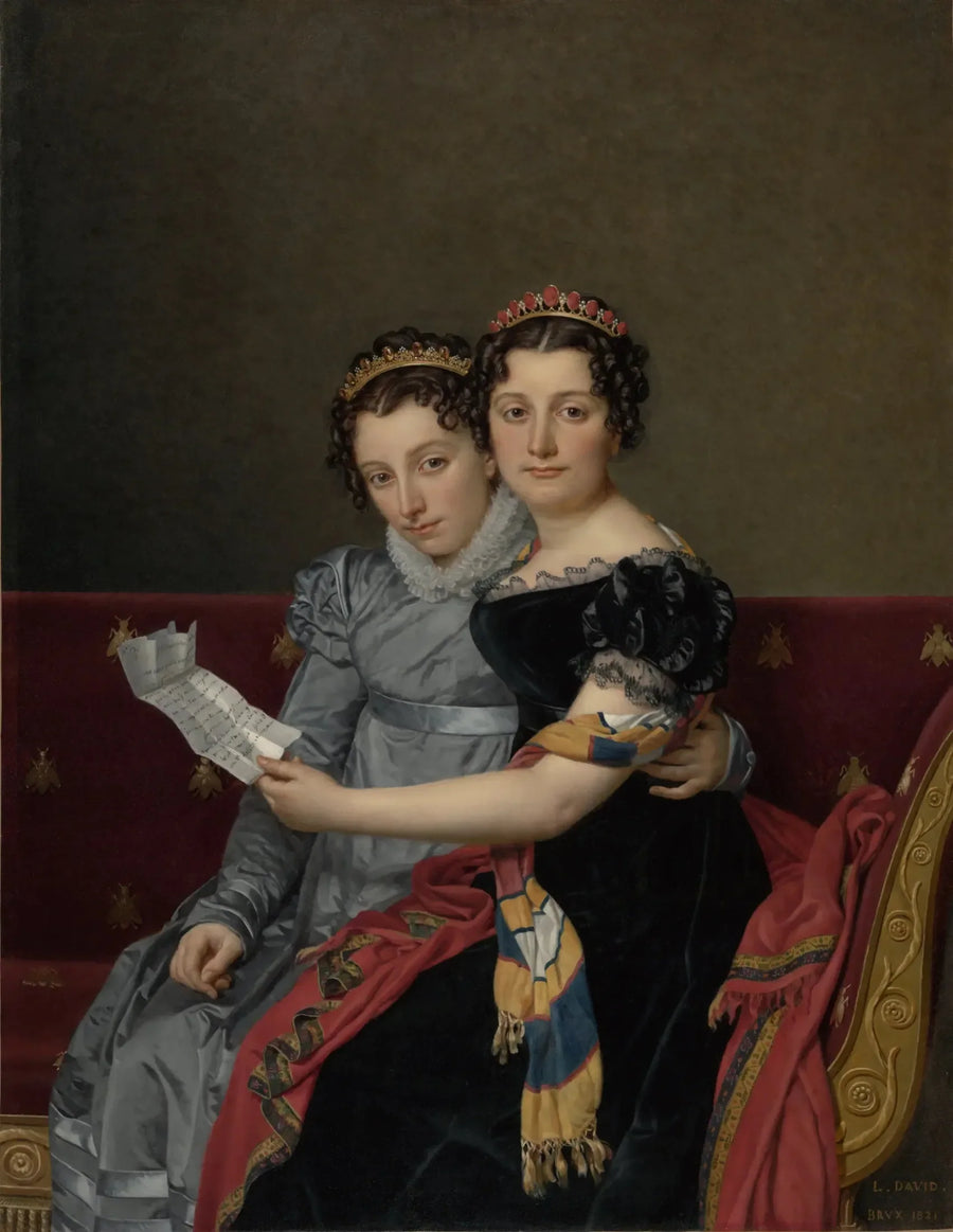 Charlotte och Zénaïde Bonaparte - Jacques-Louis David