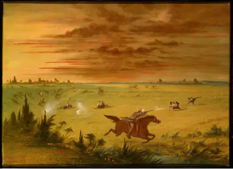 Strutsjakt, Buenos Aires - Auca - George Catlin