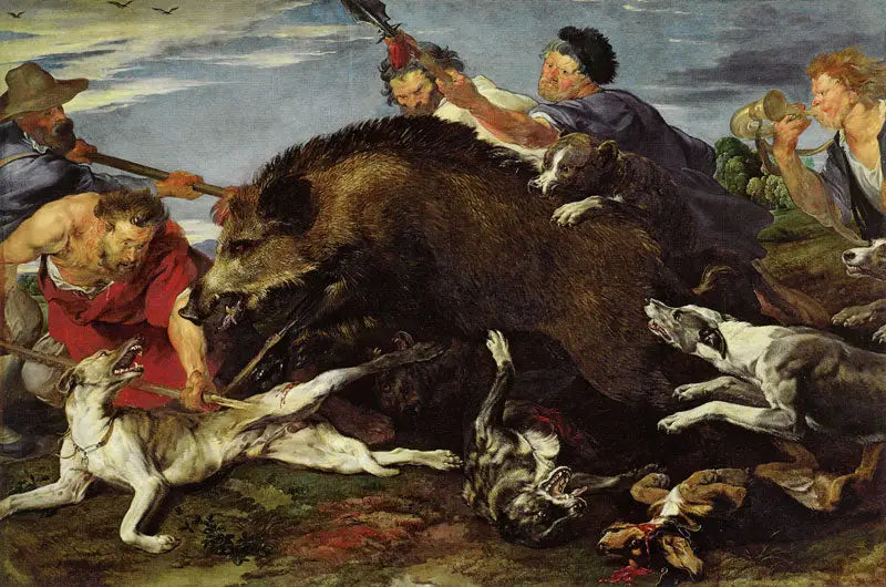 Vildsvinsjakt - Antoine van Dyck