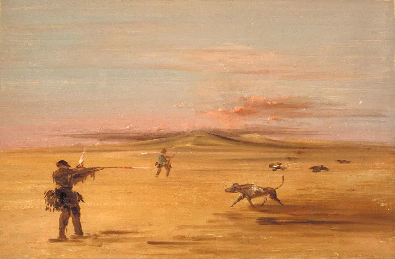 Chasse au tétras dans les prairies du Missouri - George Catlin - Alpha Reproduction
