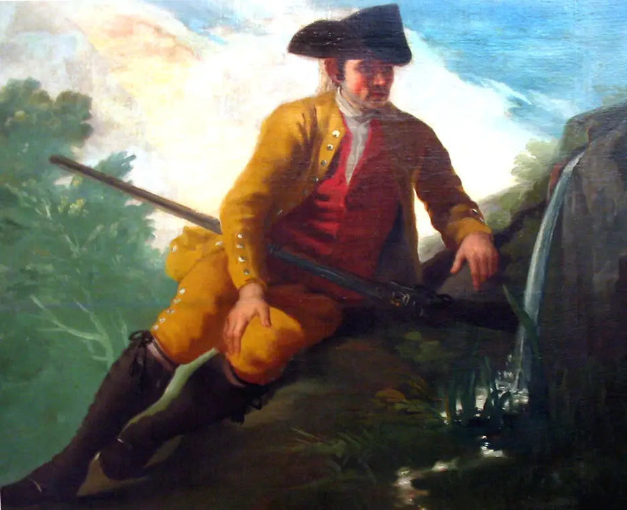 Jägare vid en källa - Francisco de Goya