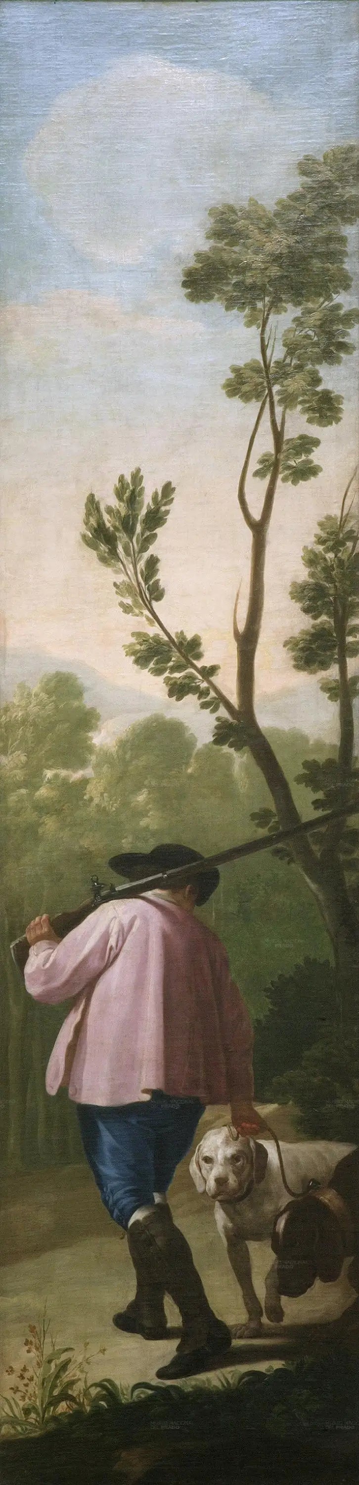 Jägare med sina hundar - Francisco de Goya