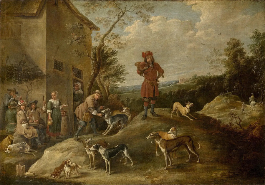 Jägare i vila - David Teniers den yngre