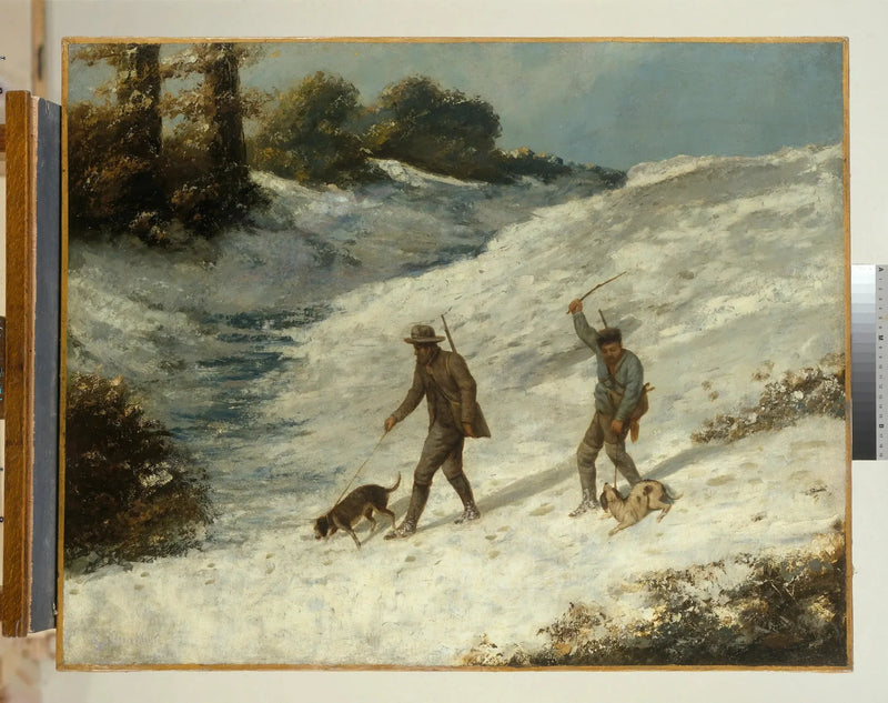 Jägare i snön - Gustave Courbet