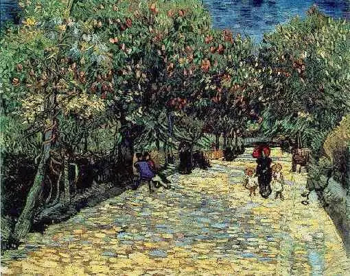 Röda kastanjer i Arles offentliga park - Vincent van Gogh