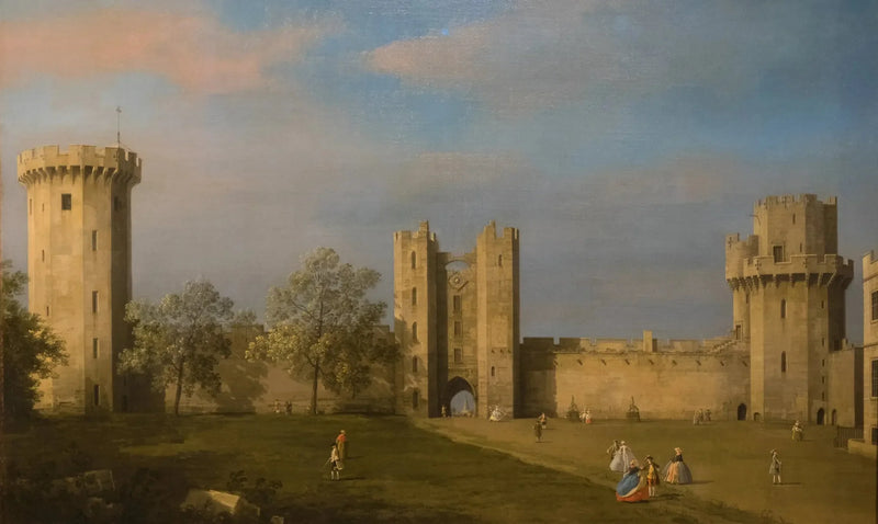 Warwick slott, östra sidan - Canaletto