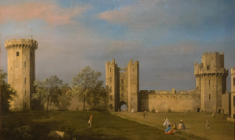 Warwick slott, östra sidan - Canaletto