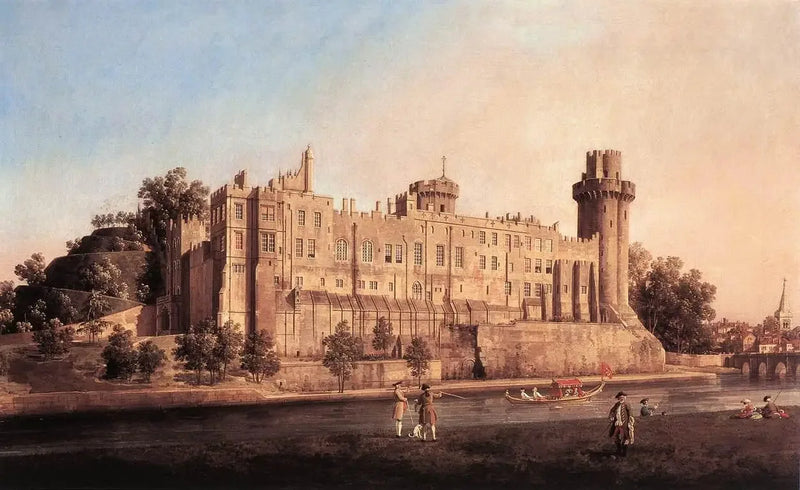 Château de Warwick, södra sidan - Canaletto