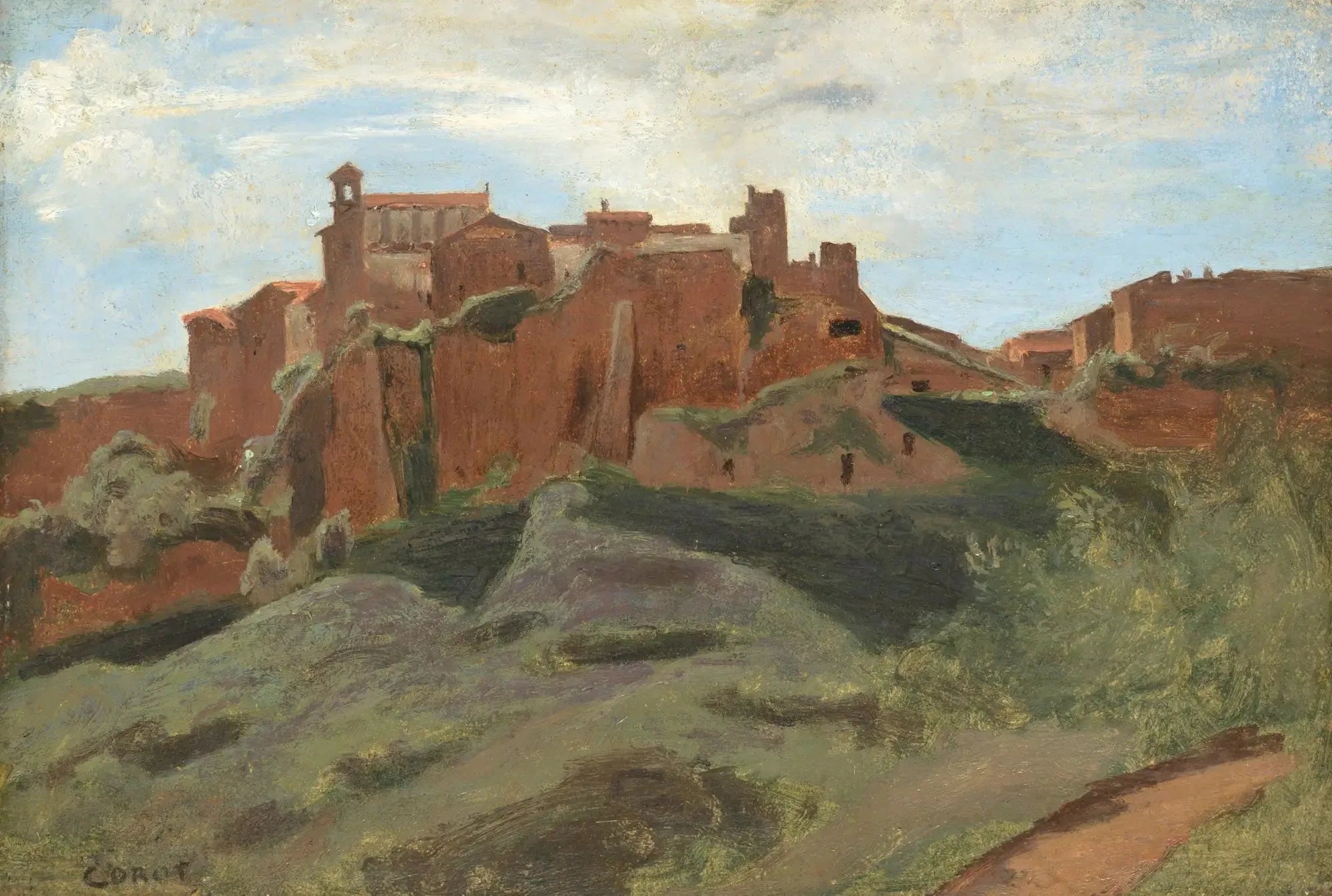 Château Sant'Elia - Jean-Baptiste Camille Corot image 1 tableau peint à l’huile sur toile