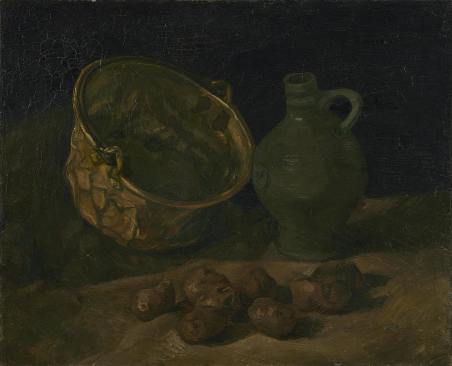 Stilleben med kittel och mässingskanna - Vincent van Gogh