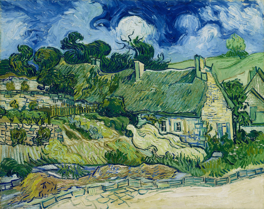 Stråtak i Cordeville - Vincent van Gogh