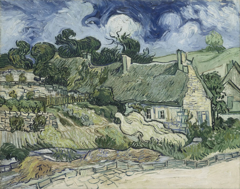 Stråtak i Cordeville - Vincent van Gogh