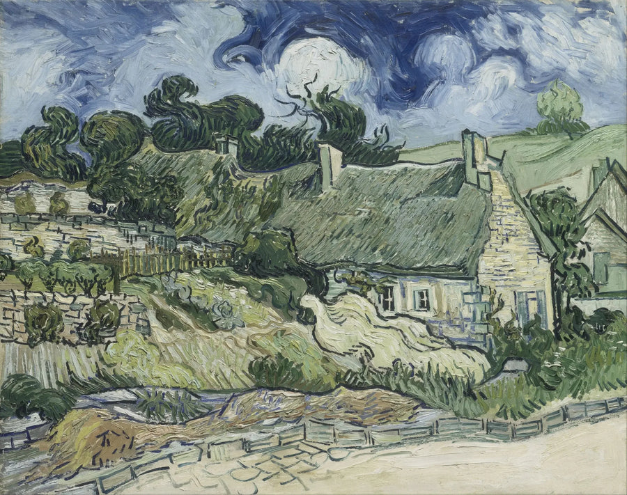 Stråtak i Cordeville - Vincent van Gogh