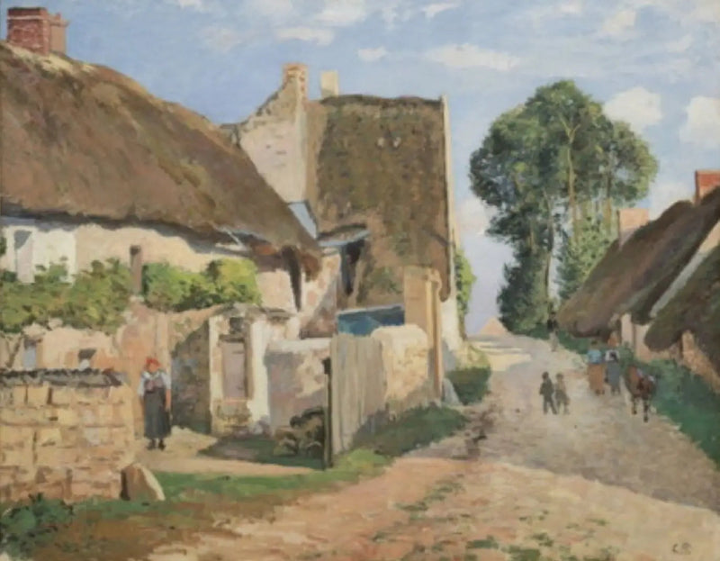 Stugor i Auvers-sur-Oise - Camille Pissarro