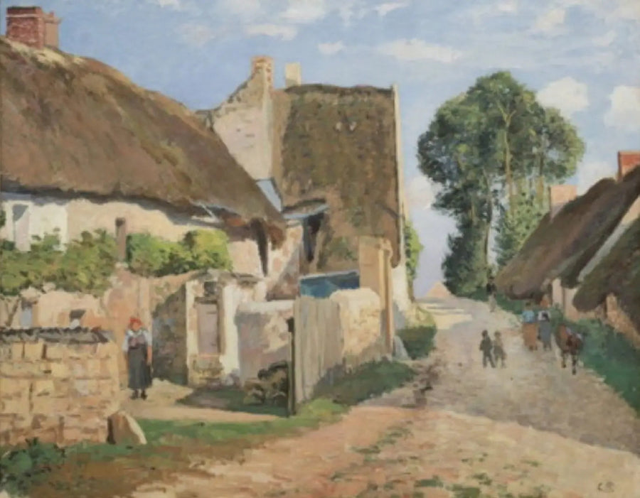 Stugor i Auvers-sur-Oise - Camille Pissarro