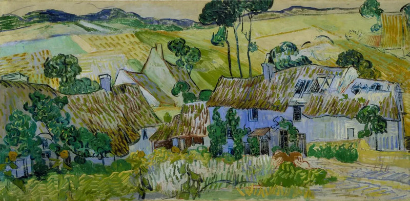 Stugor på en kulle - Vincent van Gogh