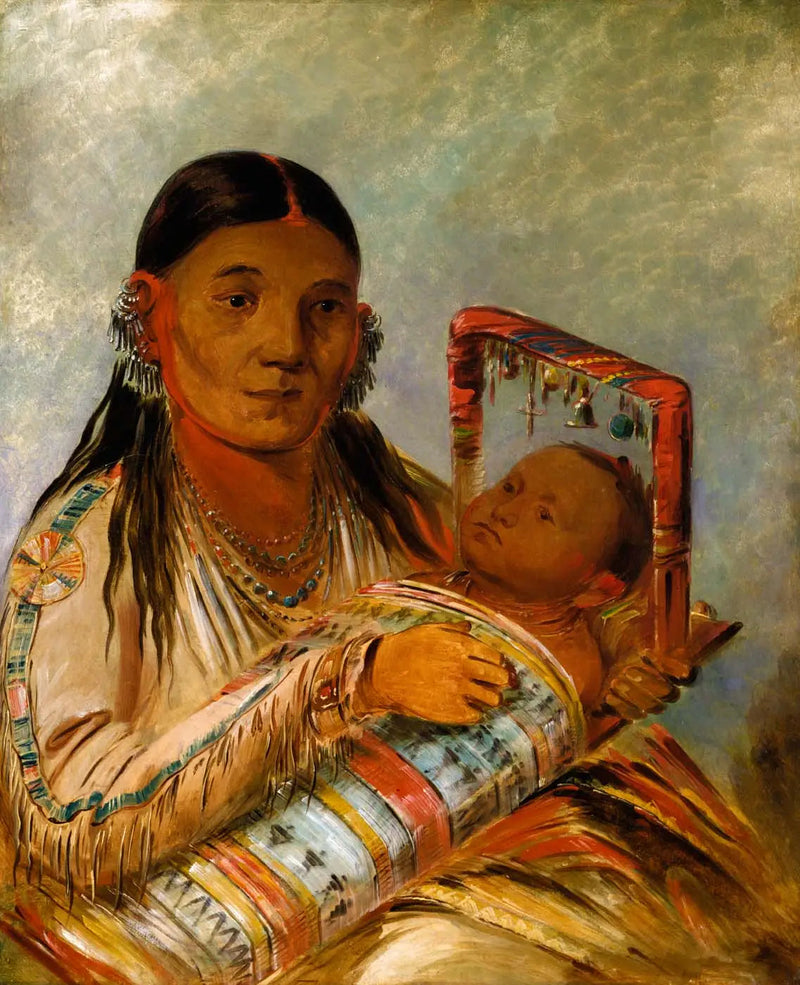 Chée-ah-ká-tchée, Nót-to-way:s maka - George Catlin