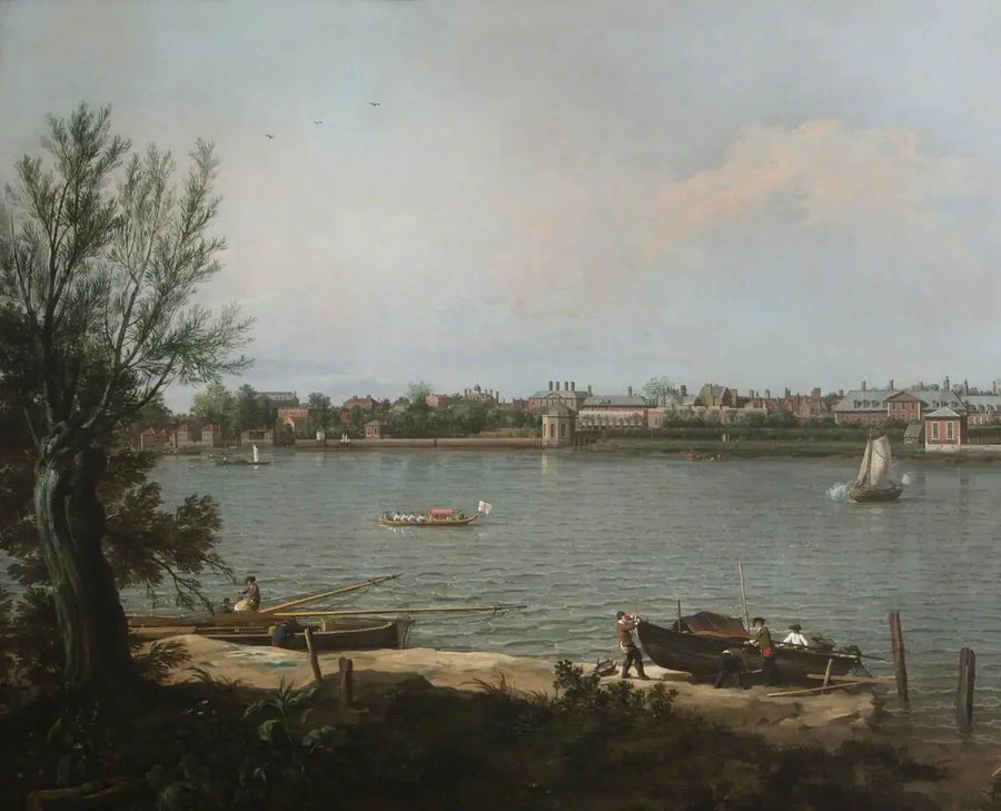 Chelsea vid Themsen vid Battersea Reach - Canaletto