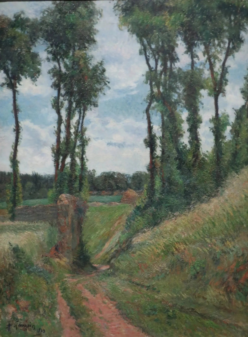 Väg bland popplar, Osny - Paul Gauguin