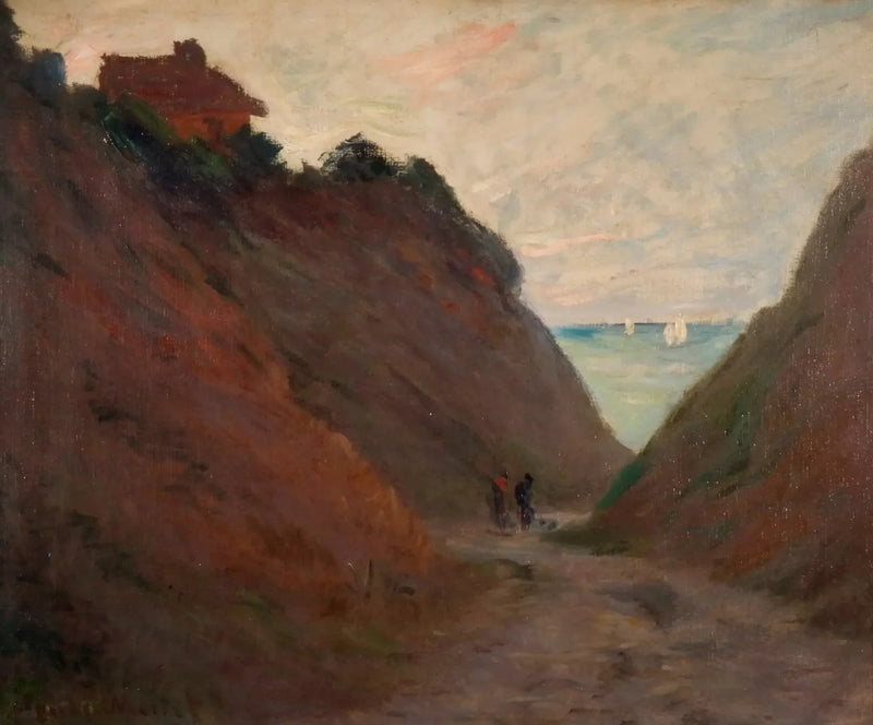 Ihålig stig i klippan i Varengeville W804 - Claude Monet