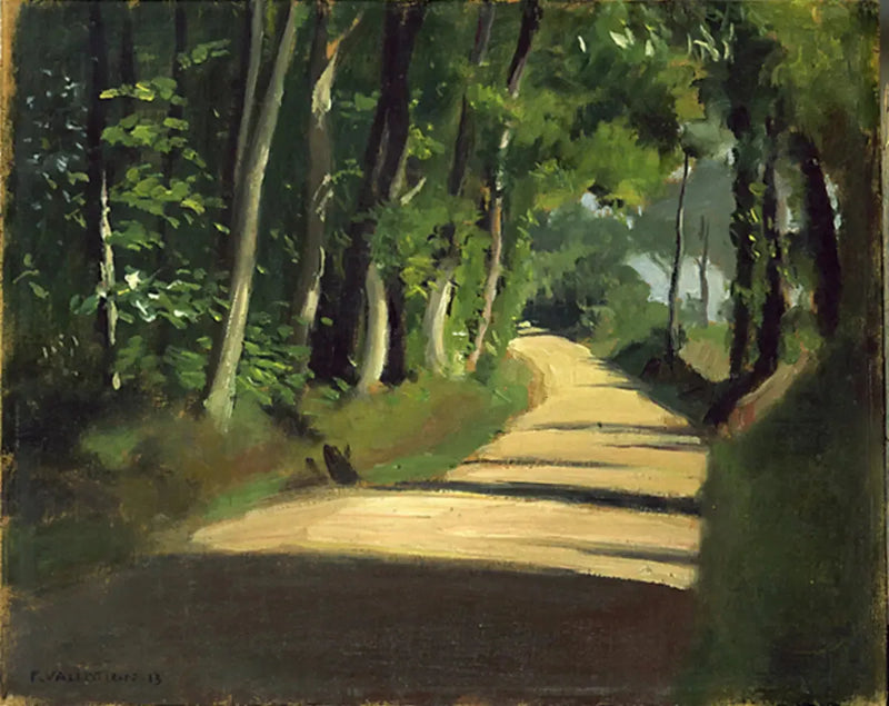Solig väg i Honfleur - Félix Vallotton