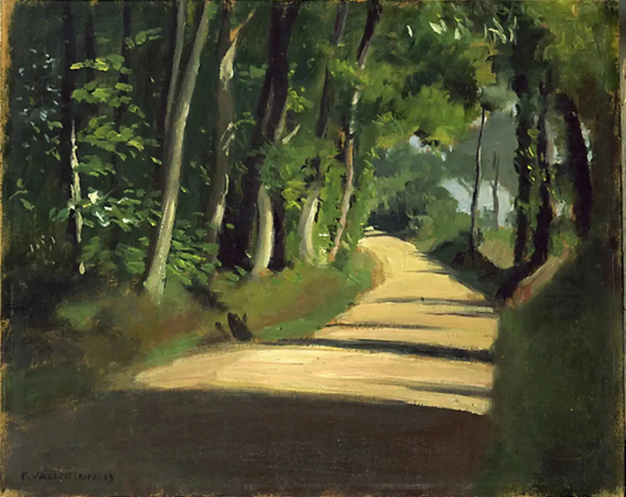 Solig väg i Honfleur - Félix Vallotton