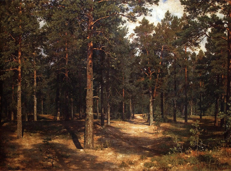 Väg bland tallarna - Ivan Chichkine