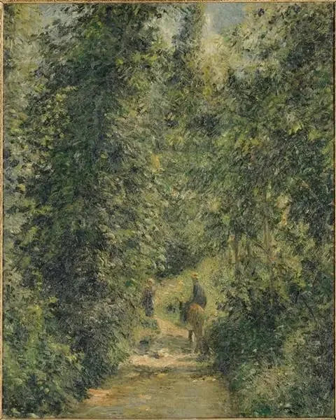 Skogsväg, på sommaren - Camille Pissarro