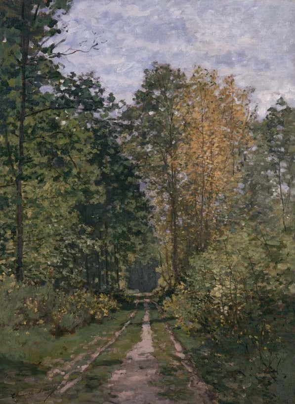 Stig i skogen - Claude Monet