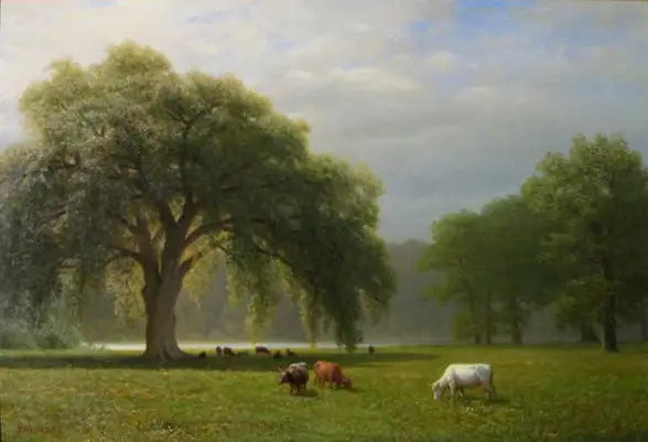 Sörjande ekar, Clear Creek, Kalifornien - Albert Bierstadt