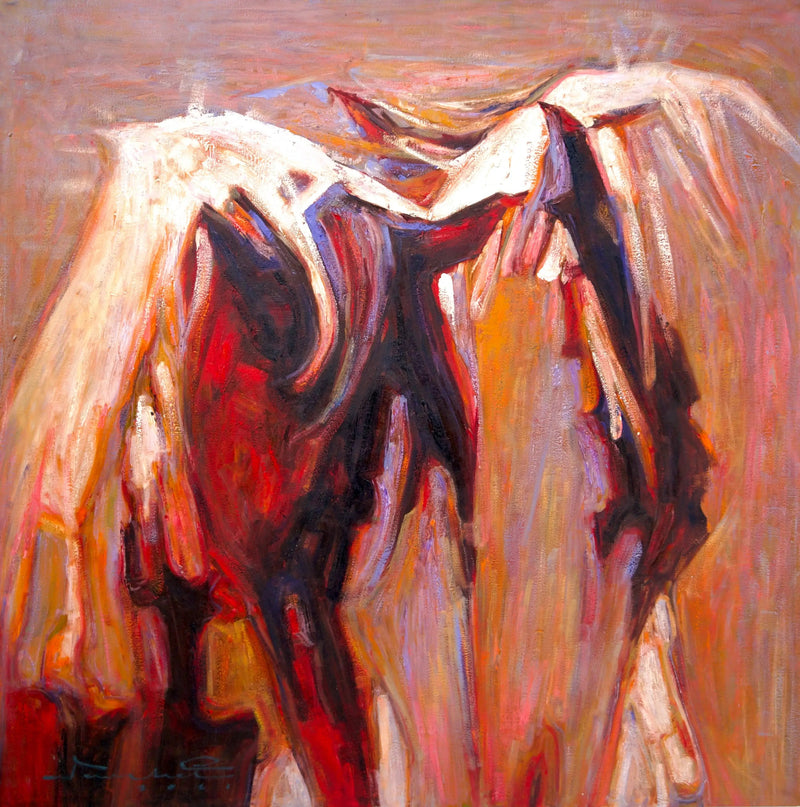 Abstrakt häst | 100 x 100 cm