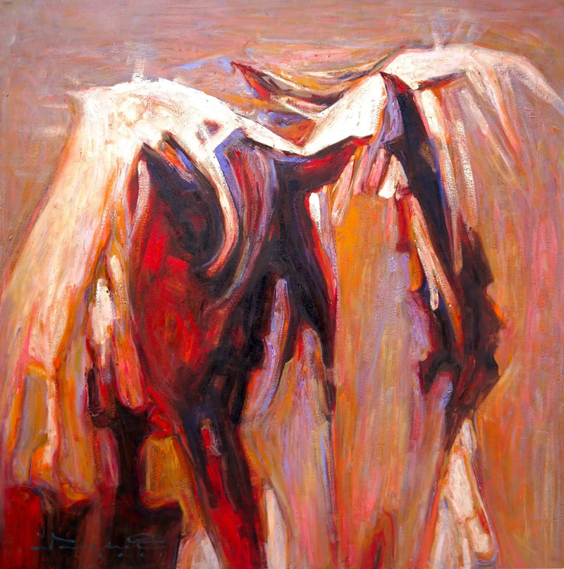 Abstrakt häst | 100 x 100 cm