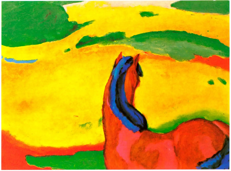 Häst i landskapet - Franz Marc