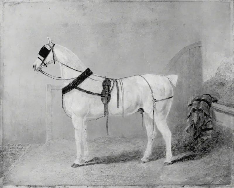 Löskamelsläde i ett stall - John Frederick Herring, Sr.