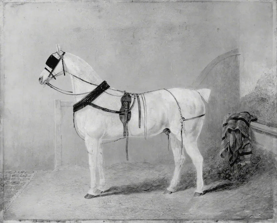 Löskamelsläde i ett stall - John Frederick Herring, Sr.