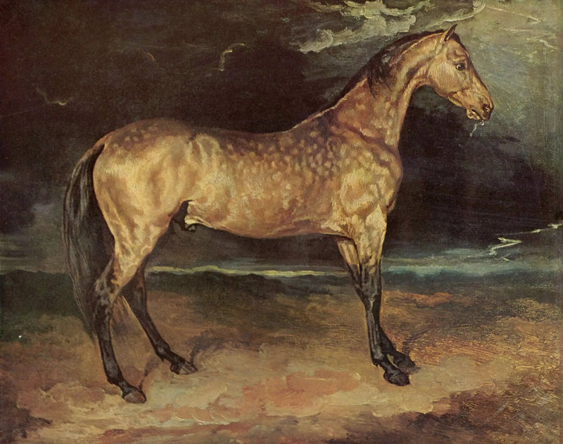 Skrämd häst av åskan - Théodore Géricault