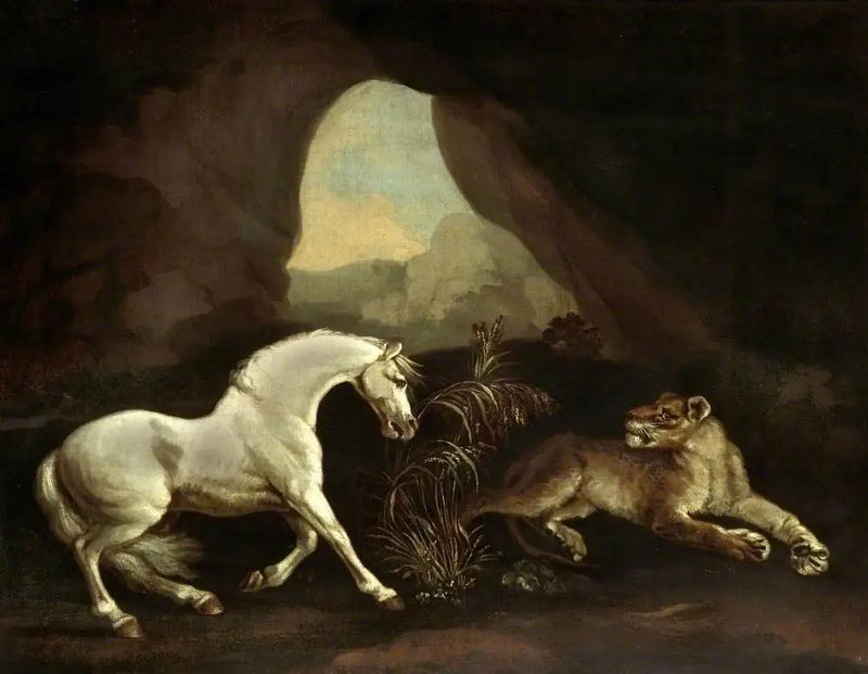 Häst och lejoninna - George Stubbs