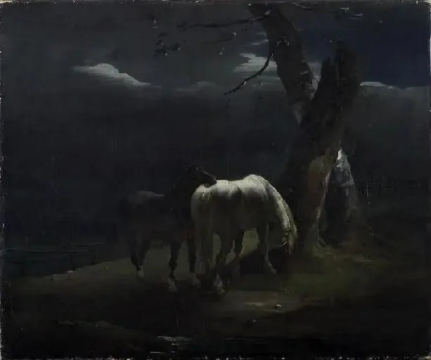 Hästar på bete - Théodore Géricault