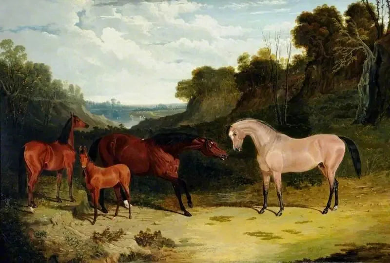 Hästar i ett landskap - John Frederick Herring, Sr.