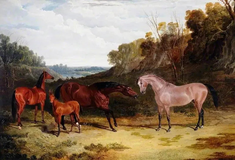 Hästar i ett landskap - John Frederick Herring, Sr.