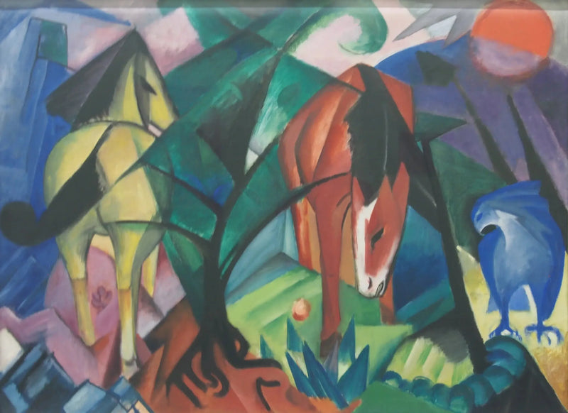 Hästar och örn - Franz Marc