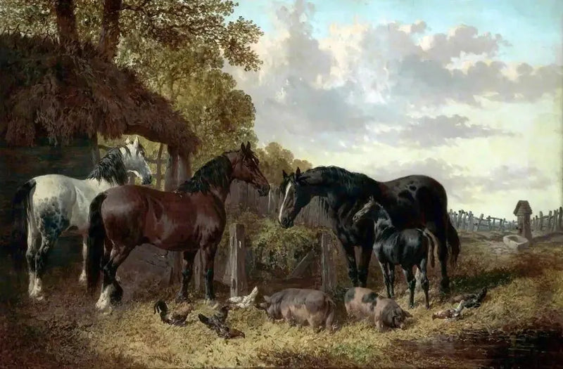 Hästar, grisar och fjäderfä - John Frederick Herring, Sr.