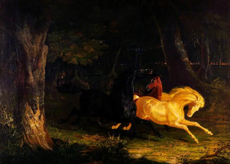 Vilda hästar - John Frederick Herring, Sr.