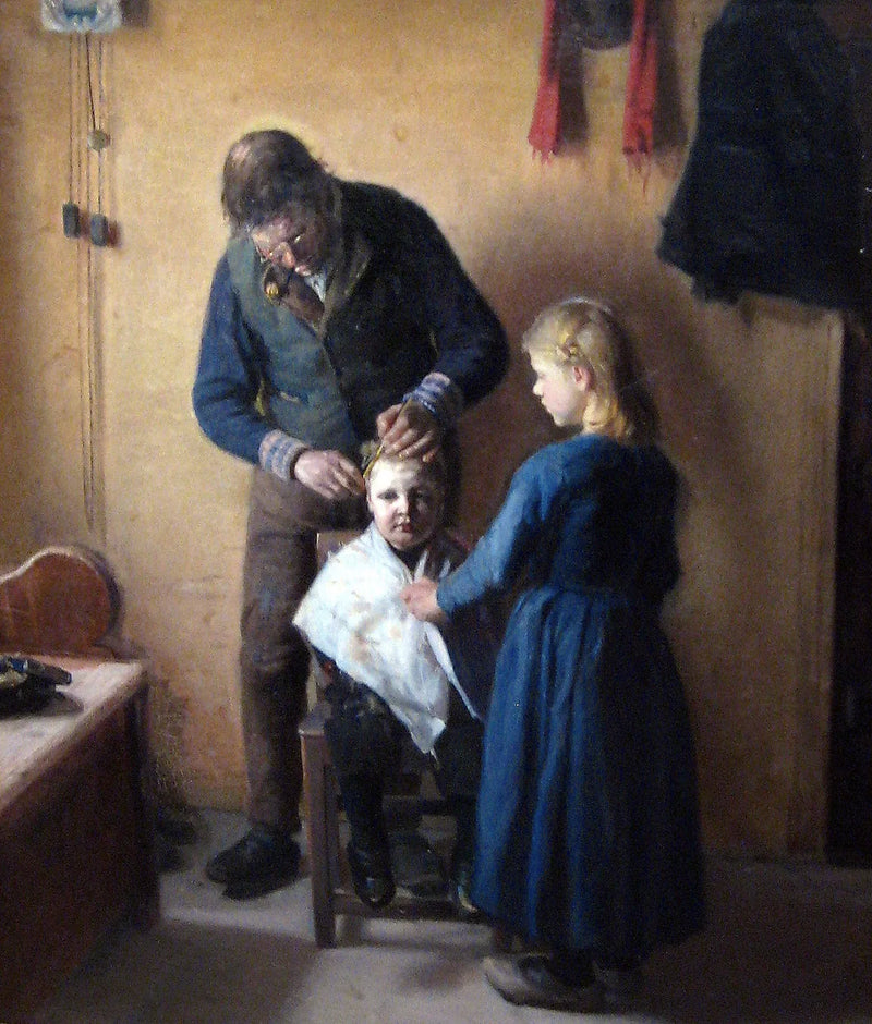 Hos frisören - Anna Ancher
